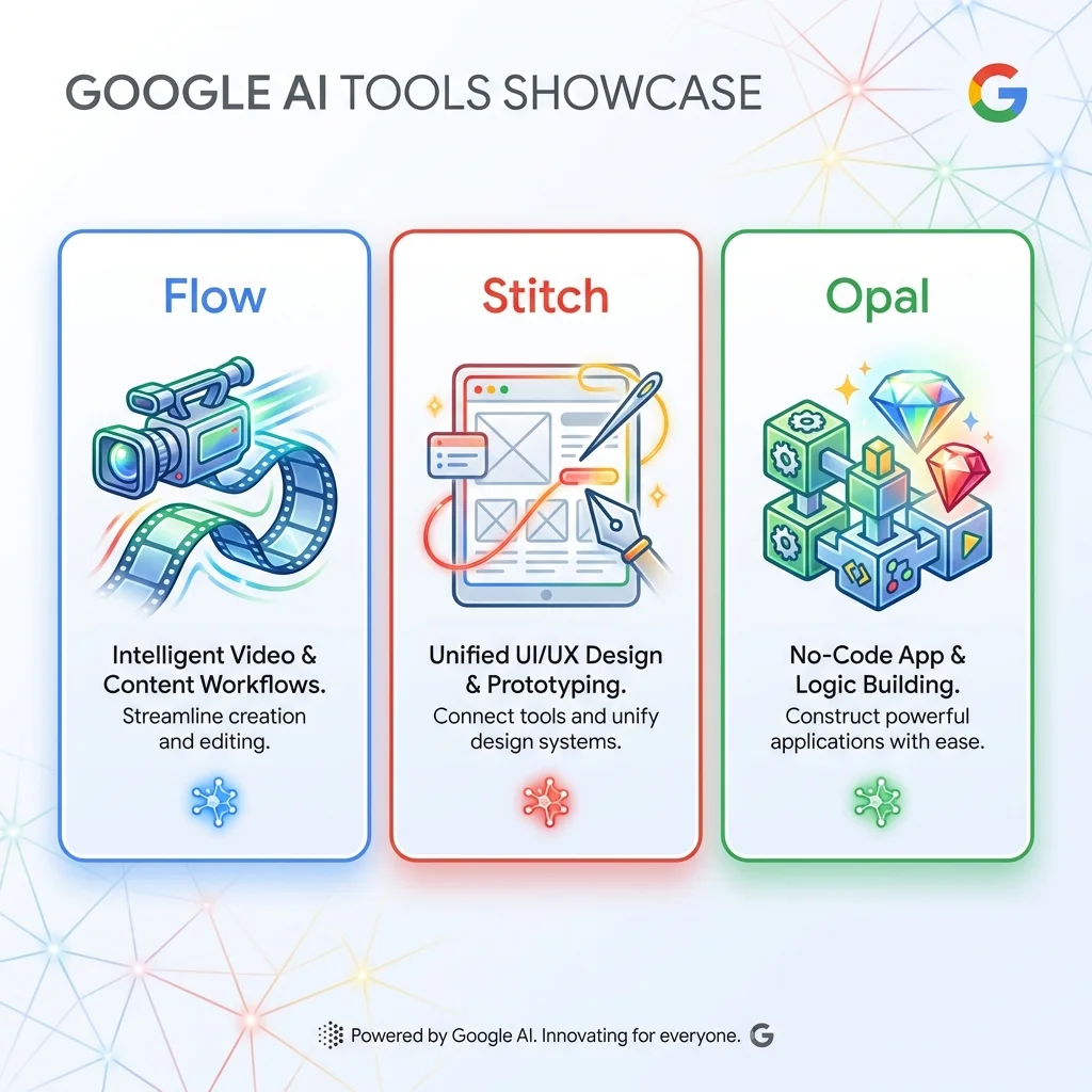 Google's AI Creative Toolkit: Flow, Stitch & Opal Explained (2026)